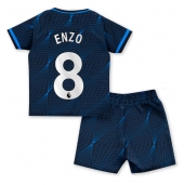 Chelsea Enzo Fernandez #8 Uit tenue voor kinderen 2023-24 Korte Mouwen (+ broek)