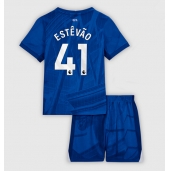 Chelsea Estevao Willian #41 Thuis tenue voor kinderen 2025-26 Korte Mouwen (+ broek)