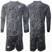Chelsea Keeper Uit tenue voor kinderen 2024-25 Lange Mouwen (+ broek)