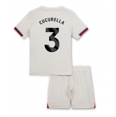 Chelsea Marc Cucurella #3 Uit tenue voor kinderen 2025-26 Korte Mouwen (+ broek)