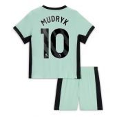 Chelsea Mykhailo Mudryk #10 Derde tenue voor kinderen 2023-24 Korte Mouwen (+ broek)