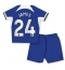 Chelsea Reece James #24 Thuis tenue voor kinderen 2023-24 Korte Mouwen (+ broek)
