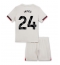 Chelsea Reece James #24 Uit tenue voor kinderen 2025-26 Korte Mouwen (+ broek)