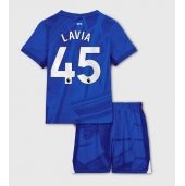 Chelsea Romeo Lavia #45 Thuis tenue voor kinderen 2025-26 Korte Mouwen (+ broek)