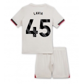 Chelsea Romeo Lavia #45 Uit tenue voor kinderen 2025-26 Korte Mouwen (+ broek)
