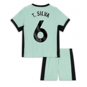 Chelsea Thiago Silva #6 Derde tenue voor kinderen 2023-24 Korte Mouwen (+ broek)