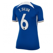 Chelsea Thiago Silva #6 Thuis tenue voor Dames 2023-24 Korte Mouwen