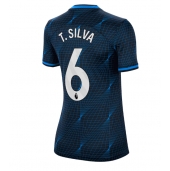 Chelsea Thiago Silva #6 Uit tenue voor Dames 2023-24 Korte Mouwen