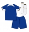 Chelsea Thuis tenue voor kinderen 2023-24 Korte Mouwen (+ broek)