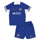 Chelsea Thuis tenue voor kinderen 2023-24 Korte Mouwen (+ broek)