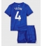Chelsea Tosin Adarabioyo #4 Thuis tenue voor kinderen 2025-26 Korte Mouwen (+ broek)