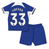 Chelsea Wesley Fofana #33 Thuis tenue voor kinderen 2023-24 Korte Mouwen (+ broek)