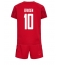 Denemarken Christian Eriksen #10 Thuis tenue voor kinderen WK 2022 Korte Mouwen (+ broek)
