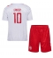 Denemarken Christian Eriksen #10 Uit tenue voor kinderen EK 2024 Korte Mouwen (+ broek)
