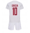 Denemarken Christian Eriksen #10 Uit tenue voor kinderen WK 2022 Korte Mouwen (+ broek)