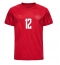 Denemarken Kasper Dolberg #12 Thuis tenue WK 2022 Korte Mouwen