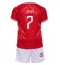 Denemarken Mathias Jensen #7 Thuis tenue voor kinderen EK 2024 Korte Mouwen (+ broek)