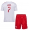 Denemarken Mathias Jensen #7 Uit tenue voor kinderen EK 2024 Korte Mouwen (+ broek)
