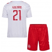 Denemarken Morten Hjulmand #21 Uit tenue voor kinderen EK 2024 Korte Mouwen (+ broek)