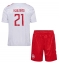 Denemarken Morten Hjulmand #21 Uit tenue voor kinderen EK 2024 Korte Mouwen (+ broek)