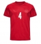 Denemarken Simon Kjaer #4 Thuis tenue WK 2022 Korte Mouwen