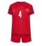 Denemarken Simon Kjaer #4 Thuis tenue voor kinderen WK 2022 Korte Mouwen (+ broek)