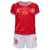 Denemarken Thuis tenue voor kinderen EK 2024 Korte Mouwen (+ broek)