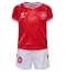 Denemarken Thuis tenue voor kinderen EK 2024 Korte Mouwen (+ broek)