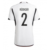 Duitsland Antonio Rudiger #2 Thuis tenue WK 2022 Korte Mouwen