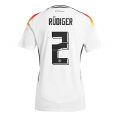 Duitsland Antonio Rudiger #2 Thuis tenue voor Dames EK 2024 Korte Mouwen