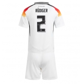 Duitsland Antonio Rudiger #2 Thuis tenue voor kinderen EK 2024 Korte Mouwen (+ broek)