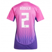 Duitsland Antonio Rudiger #2 Uit tenue voor Dames EK 2024 Korte Mouwen