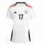 Duitsland Florian Wirtz #17 Thuis tenue voor Dames EK 2024 Korte Mouwen
