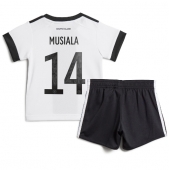 Duitsland Jamal Musiala #14 Thuis tenue voor kinderen WK 2022 Korte Mouwen (+ broek)