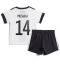 Duitsland Jamal Musiala #14 Thuis tenue voor kinderen WK 2022 Korte Mouwen (+ broek)