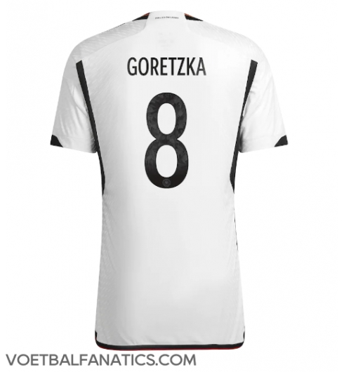 Duitsland Leon Goretzka #8 Thuis tenue WK 2022 Korte Mouwen