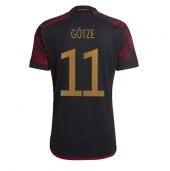 Duitsland Mario Gotze #11 Uit tenue WK 2022 Korte Mouwen