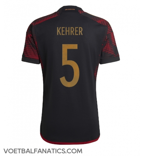 Duitsland Thilo Kehrer #5 Uit tenue WK 2022 Korte Mouwen