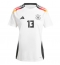 Duitsland Thomas Muller #13 Thuis tenue voor Dames EK 2024 Korte Mouwen