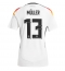 Duitsland Thomas Muller #13 Thuis tenue voor Dames EK 2024 Korte Mouwen
