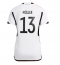 Duitsland Thomas Muller #13 Thuis tenue voor Dames WK 2022 Korte Mouwen