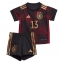 Duitsland Thomas Muller #13 Uit tenue voor kinderen WK 2022 Korte Mouwen (+ broek)