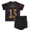 Duitsland Thomas Muller #13 Uit tenue voor kinderen WK 2022 Korte Mouwen (+ broek)