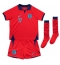 Engeland Bukayo Saka #17 Uit tenue voor kinderen WK 2022 Korte Mouwen (+ broek)