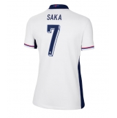 Engeland Bukayo Saka #7 Thuis tenue voor Dames EK 2024 Korte Mouwen