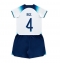 Engeland Declan Rice #4 Thuis tenue voor kinderen WK 2022 Korte Mouwen (+ broek)