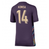 Engeland Ezri Konsa #14 Uit tenue voor Dames EK 2024 Korte Mouwen