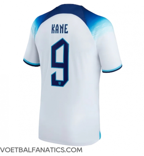 Engeland Harry Kane #9 Thuis tenue WK 2022 Korte Mouwen