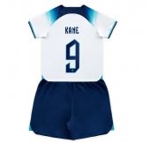 Engeland Harry Kane #9 Thuis tenue voor kinderen WK 2022 Korte Mouwen (+ broek)