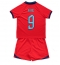Engeland Harry Kane #9 Uit tenue voor kinderen WK 2022 Korte Mouwen (+ broek)